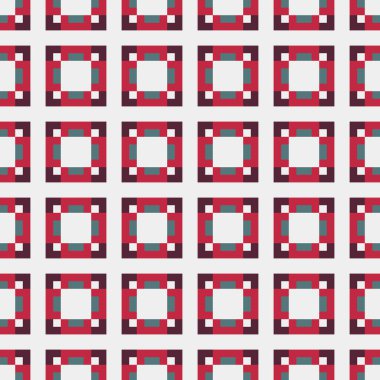 Soyut Geometrik Desen, üretken hesaplama sanatı çizimi 