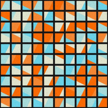 Soyut Geometrik Desen üretken hesaplama sanatı çizimi