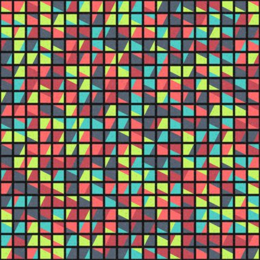 Soyut Geometrik Desen üretken hesaplama sanatı çizimi