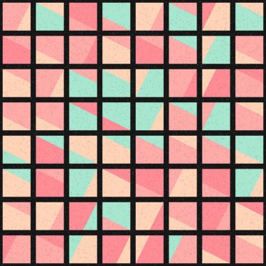 Soyut Geometrik Desen üretken hesaplama sanatı çizimi