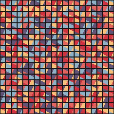 Soyut Geometrik Desen üretken hesaplama sanatı çizimi