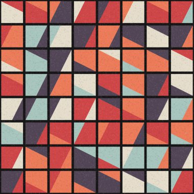 Soyut Geometrik Desen üretken hesaplama sanatı çizimi