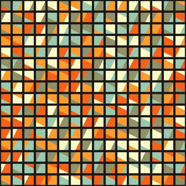 Soyut Geometrik Desen üretken hesaplama sanatı çizimi