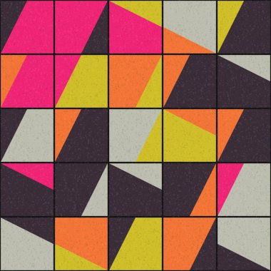 Soyut Geometrik Desen üretken hesaplama sanatı çizimi