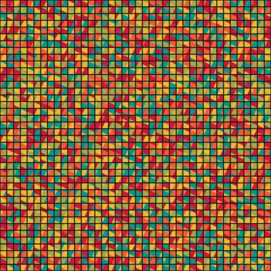 Soyut Geometrik Desen üretken hesaplama sanatı çizimi