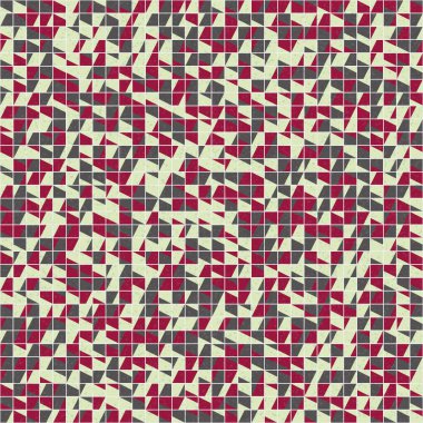 Soyut Geometrik Desen üretken hesaplama sanatı çizimi