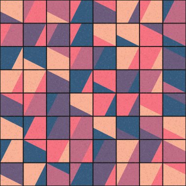 Soyut Geometrik Desen üretken hesaplama sanatı çizimi