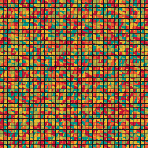 Абстрактная геометрическая иллюстрация генеративного вычислительного искусства