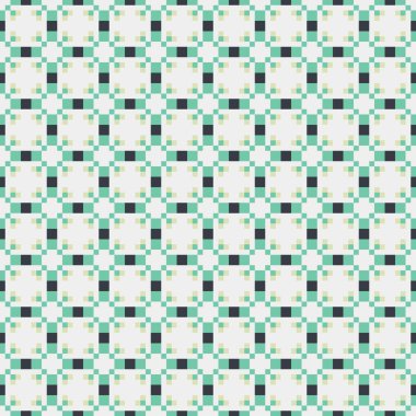 Soyut Geometrik Desen, üretken hesaplama sanatı çizimi 