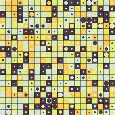 Soyut Geometrik Desen Sanat Çizimi