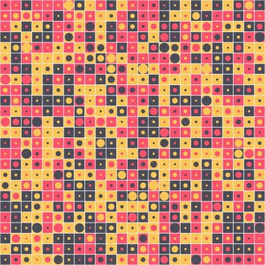 Soyut Geometrik Desen Sanat Çizimi