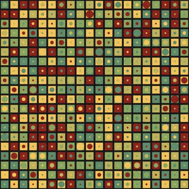 Soyut Geometrik Desen Sanat Çizimi