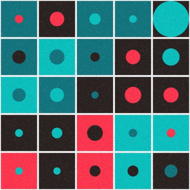 Soyut Geometrik Desen Sanat Çizimi