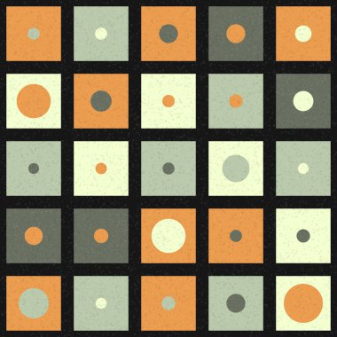 Soyut Geometrik Desen Sanat Çizimi