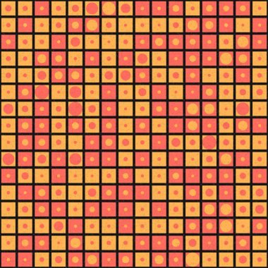 Soyut Geometrik Desen Sanat Çizimi