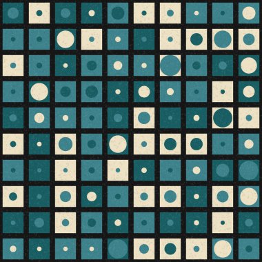 Soyut Geometrik Desen Sanat Çizimi