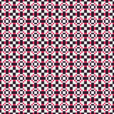 Soyut Geometrik Desen, üretken hesaplama sanatı çizimi 