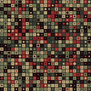 Soyut Geometrik Desen Sanat Çizimi