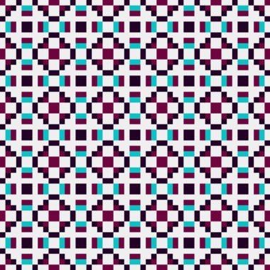 Soyut çapraz desenli üretken hesaplama sanatı çizimi