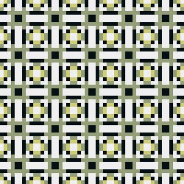 Soyut çapraz desenli üretken hesaplama sanatı çizimi