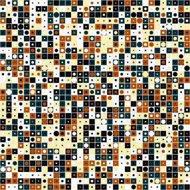 Soyut Geometrik Desen Sanat Çizimi