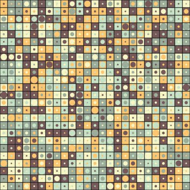 Soyut Geometrik Desen Sanat Çizimi