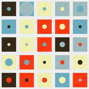 Soyut Geometrik Desen Sanat Çizimi