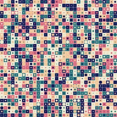 Soyut Geometrik Desen Sanat Çizimi