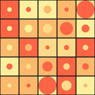 Soyut Geometrik Desen Sanat Çizimi