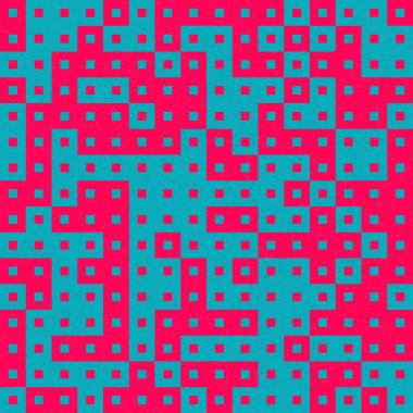 Soyut Geometrik Desen Sanat Çizimi