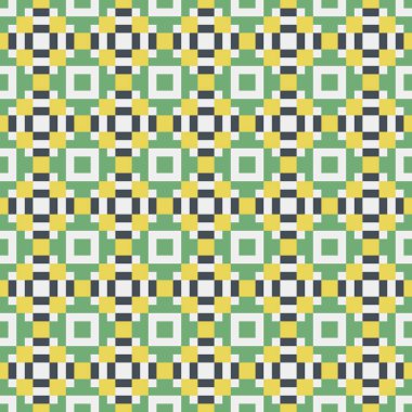 Soyut çapraz desenli üretken hesaplama sanatı çizimi