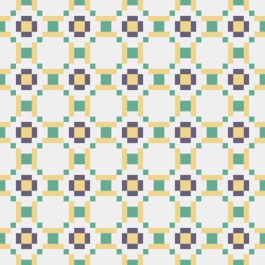 Soyut çapraz desenli üretken hesaplama sanatı çizimi