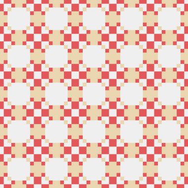 Soyut çapraz desenli üretken hesaplama sanatı çizimi