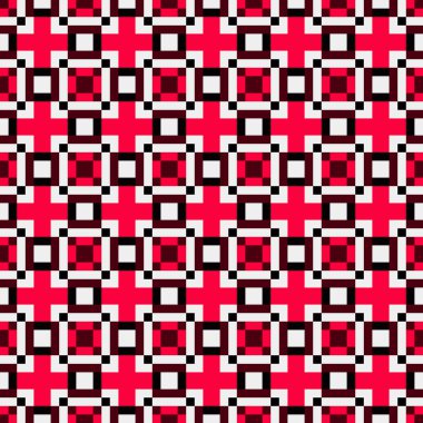 Soyut çapraz desenli üretken hesaplama sanatı çizimi