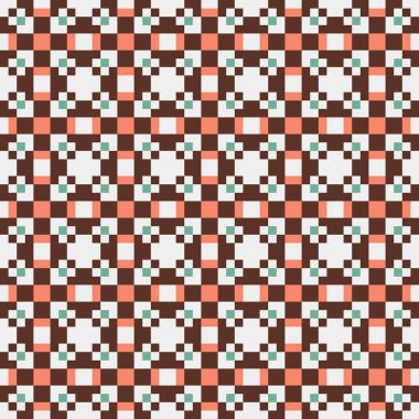 Soyut çapraz desenli üretken hesaplama sanatı çizimi