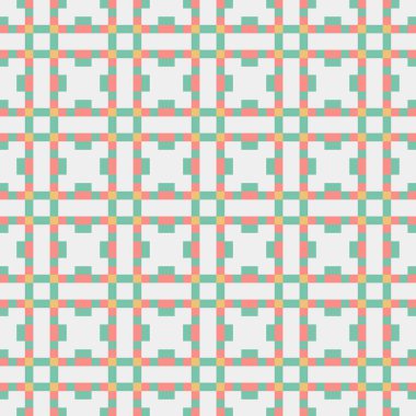 Soyut çapraz desenli üretken hesaplama sanatı çizimi