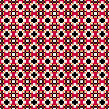 Soyut çapraz desenli üretken hesaplama sanatı çizimi