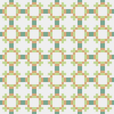 Soyut Geometrik Desen, üretken hesaplama sanatı çizimi 