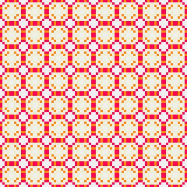 Soyut Geometrik Desen, üretken hesaplama sanatı çizimi 