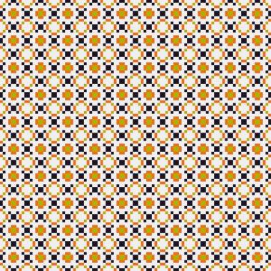 Soyut Geometrik Desen, üretken hesaplama sanatı çizimi 