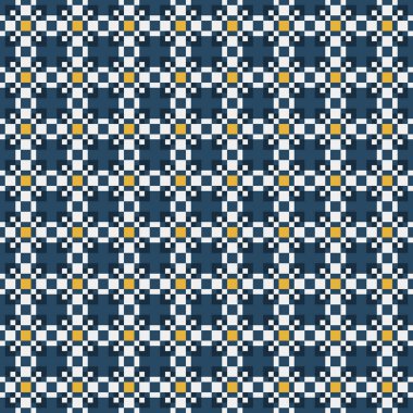 Soyut çapraz desenli üretken hesaplama sanatı çizimi