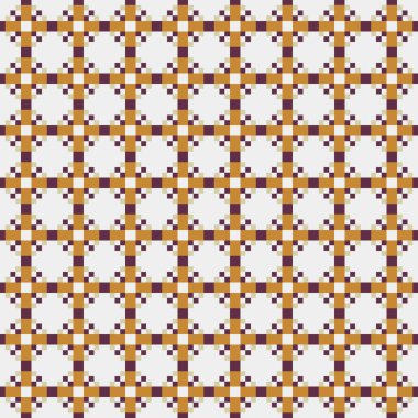 Soyut çapraz desenli üretken hesaplama sanatı çizimi