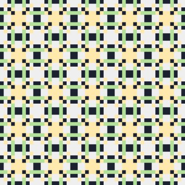 Soyut çapraz desenli üretken hesaplama sanatı çizimi