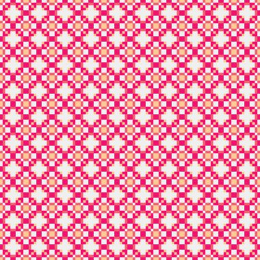 Soyut çapraz desenli üretken hesaplama sanatı çizimi