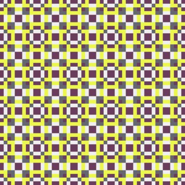 Soyut Geometrik Desen, üretken hesaplama sanatı çizimi 