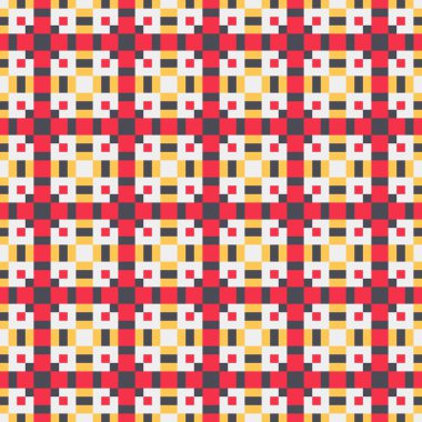 Soyut çapraz desenli üretken hesaplama sanatı çizimi