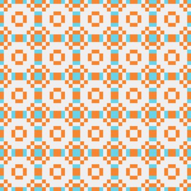 Soyut çapraz desenli üretken hesaplama sanatı çizimi