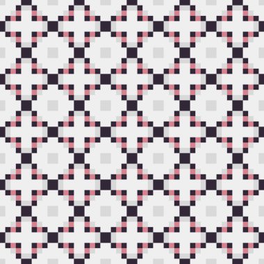 Soyut çapraz desenli üretken hesaplama sanatı çizimi