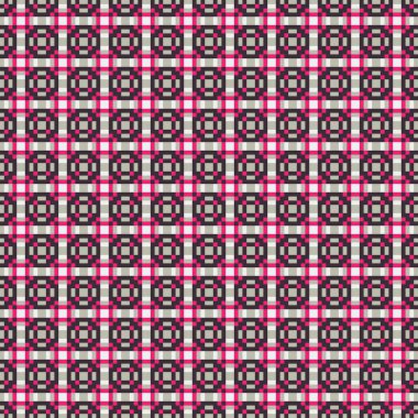 Soyut çapraz desenli üretken hesaplama sanatı çizimi