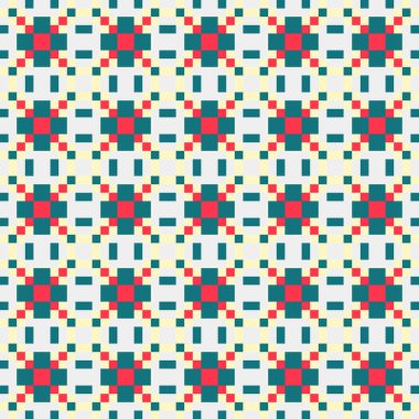 Soyut çapraz desenli üretken hesaplama sanatı çizimi